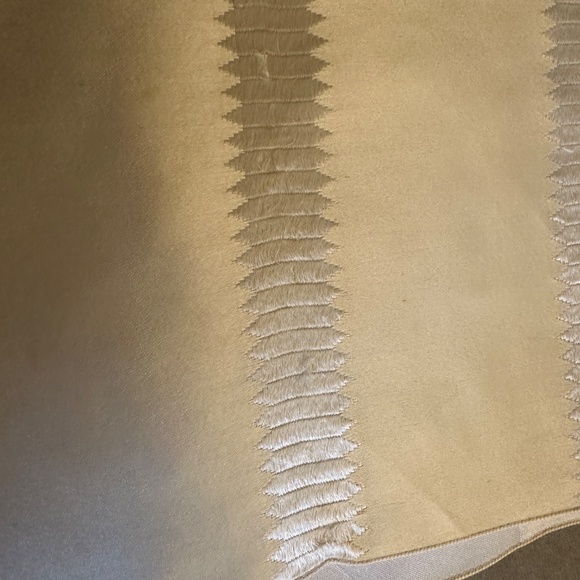 Vintage White Silk Tuxedo Scarf Formal Elegance 1960s - Picture 8 of 10